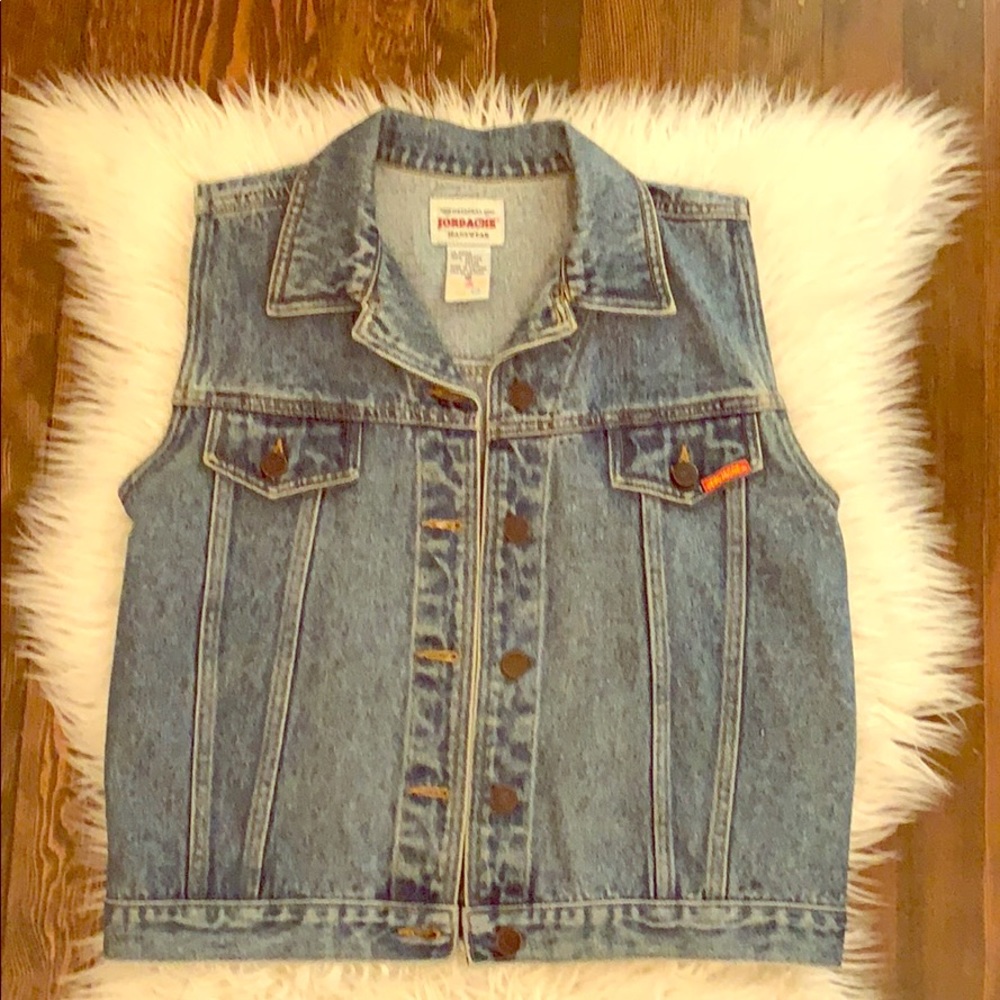 Vintage jordache jean vest
